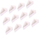 minkissy 20PCS Triangle Cake Paper Boxes for Mousse Pastries and Cupcakes for Baking and Packaging Food-Grade Material for Parties and Events