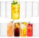 Water Glasses Set of 12, Thin Highball Glasses, 17 Oz Tall Drinking Glasses, Lightweight Crystal Collins Glasses for Water, Juice, Cocktails, Mojito, Whiskey