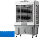 Industrial Strength Fan Cooler for Commercial, Office, Home - Portable Evaporative Air Cooler, Large Air Volume Industrial Air Conditioning Fan with Caster Wheels and Brakes
