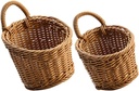 UPKOCH 2pcs Wall Hanging Baskets Onion Garlic Storage Baskets for Kitchen Organization Practical Wall Storage for Vegetables Eggs Easy to Install