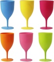 Cabilock Colored Wine Glasses Set of 6, Easter Party Wine Goblets Beverage Drinking Cups for Wife Mom Wedding Anniversary Christmas Birthday Dinner Parties Bars