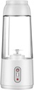 Portable Rechargeable Juicer Blender – Mini Electric Fruit Cup for Smoothies, Milkshakes, and Juices, 300ml Travel-Friendly Food Processor(WHITE)