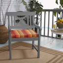 Sorra Home Indoor/Outdoor Chair Pad Set, 19 in x 17 in x 2 in, Sunbrella-Astoria Sunset