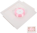 1set Cake Boxes Window for Tarts Muffins and White Cardboard Boxes Ribbon for Bakery and Catering Events