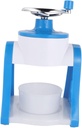 VILLCASE Manual Ice Shaver Machine for Shaved Ice Cones Slushies Portable Hand Crank Crusher for Home Use Easy to Clean Safe for Summer Refreshment Blue