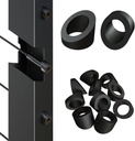 10 Packs Black Cable Railing Angled Beveled Washer 25-35° for Stair & Deck - T316 Marine Grade Stainless Steel Angled Washer 2/5" ID Fits 1/8" 5/32“ 3/16" Cable Railing Hardware Kits