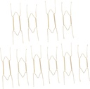 ARTIBETTER 10pcs Metal Invisible Spring Plate Hangers Wall Plate Hook for Vertical Display Decorative Holder Strong Adhesive for Home Decor
