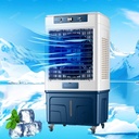 Swamp Cooler, Evaporative Air Cooler with Continuous Auto Fill, Scroll Casters, Evaporative Cooler for Commercial, Industrial, Garage, Patio, Outdoor Use(113CM/44.4in)