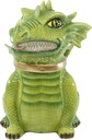 Ebros Medieval Vigilante Fantasy Green Dragon Warrior Ceramic Cookie Jar 10"Tall Collectible Kitchen Hosting Dining Accessory Comical Dungeons And Dragons Figurine