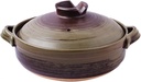 Donabe Japanese Casserole Pot Heat Resistant Ceramic Casserole With Lid Clay Rice Cooker Pot Casserole Clay Pot Slow Stev Saucepan Health Saucepan,A,1.6L