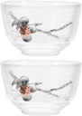 2Pcs Japanese-Style Tea Cups, Heat-Resistant Glass Plum Blossom Hammered Teacups for Tea, Sake, Plum Wine, Home Decor, 2.55 X 2.36 X 1.77 Inches