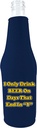 Coolie Junction I Only Drink Beer on Days That End in"Y" Funny Bottle Coolie, Neoprene (Navy)