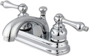 Kingston Brass GKB2601AL Vintage 4-inch Centerset Lavatory Faucet with Retail Pop-up, Chrome