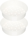 Zerodeko 2PCS Rice Cooker Steamer Baskets, PP Rice Cooker Insert Steamer Replacement Cookware, Food Steamers for Pot Steam Tray (3L)