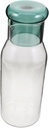 Glass Cold Water Pitcher with Lid High-Temperature Resistant Glass Jug for Juice Tea and Iced Beverages Stylish 1L Drink Container for Home and Fridge