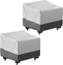 2 PCS Single Patio Chair Covers Outdoor Single Sofa Covers Heavy Duty 420D Dust-proof Waterproof and UV Protection 35"Lx38"Wx31"H