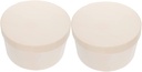 Unomor 2pcs Round Cheese Cake Carrier Boxes Sturdy Dessert Packing Cases for Home Use Weddings Parties Elegant Design for Baked Goods Round