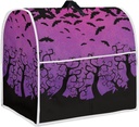 Halloween Bats Kitchen Aid Mixer Cover Oak Tree Stand Mixer Dust Cover with Handle and Pocket,Kitchen Halloween Decor Accessories