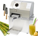 Electric Sugarcane Juicer Machine 3-Roller Sugar Cane Grinder Machine 660lbs/H Capacity 110V Stainless Steel Sugarcane Juice Extractor with Openable Lid and 2 Peeling Knives for Home/Shop