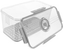 Crisper Box Storage Bin Lid Bread Box for Pantry Vegetable Fruit Containers
