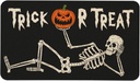 Roszwtit Halloween Skull Door Mat 30 X 17 Inch Trick or Treat Doormat Indoor Outdoor Entrance Floor Mat Non Slip Halloween Decor Rubber Welcome Mats