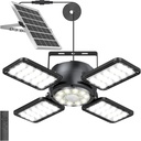 Solar Shed Light Outdoor Indoor, Upgrade 6500K 1200Lumen 174 LEDs Motion Sensor Pendant Light, 120°Adjustable 4+1 Solar Powered Lights Camping Plants Garage Waterproof Remote & Timer