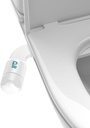 Ultra-Slim Bidet Attachment for Toilet - Dual Nozzle with Adjustable Cold Water Pressure for Frontal/Rear Wash & Self-Cleaning, Hygienic Bidets for Existing Toilets, White