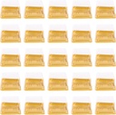Luxshiny Charcuterie Cups 50 Pcs Clear Plastic Mini Cake Boxes Muffins Boxes Moon Cake Boxes Cupcake Holder Wedding Birthday Boxes for Cheese Pastry Dessert Mooncake Golden Dessert Containers