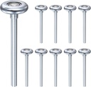 uxcell 10pcs 1.8" Steel Garage Door Rollers for 2" Garage Track, 7" Long Stem Roller Wheels, Precision Bearing 10 Balls, Silver Tone