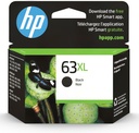 HP 63XL Black High-Yield Printer Ink Cartridge for HP Printers | Works with DeskJet 1112, 2130, 3630;ENVY 4510, 4520; OfficeJet 3830, 4650, 5200 | Eligible for Instant Ink | F6U64AN