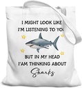 Shark Gifts Tote Bag, Shark Gifts for Shark Lovers Women, Shark Themed Gifts, Beach Tote Bag, Beach Tote Bags for Women, Grocery Bags Reusable Shopping Bags