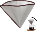 Healifty Stainless Steel Coffee Filter Screen for Cups Reusable Fine Mesh Espresso Strainer Paper Brewing Filter Deformation Design for Richer Flavor