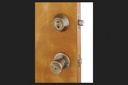 Homeplus Knob Door Lock Entry 1-3/8"To1-3/4 Antique Brass