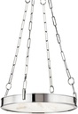 Hudson Valley Lighting 7220-PN Kirby - 26W 1 LED Chandelier-3.5 Inches Tall and 20 Inches Wide, Finish Color: Polished Nickel