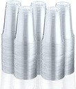 Green Direct 20 oz. Disposable Clear Drinking Plastic Cups for Boba Tea Ice Coffee 100 Pack