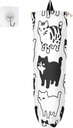 YETTASBIN Cute Cat Plastic Bag Holder, Reusable Grocery Bag Holder Versatile Wall Mount Storage Bag Dispenser with Drawstring for Home Kitchen Decor 1 Pack