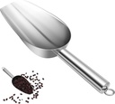 High-strength Stainless Steel Ice Scoop Tbsp Serving Scoop for Kitchen Comfortable to Hold Reusable for Flour Sugar Ice