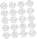 BESTYASH 50pcs Cupcake Carrier Lids Food-Grade Plastic Storage Box for Party Treats Convenient Muffin Holder for Events and Bakeries