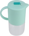 Amosfun Glass Water Pitcher Clear Cold Water Kettle 1.8L Drinks Pitcher Ice Tea Beverage Jug Juice Pot with Handle for Cold Hot Water Sangria Lemonade Milk Green
