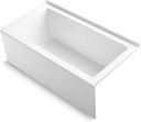 Kohler 60" x 32" alcove bath with integral apron, integral flange, and right-hand drain