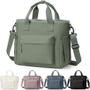 Insulated Lunch Bag Women Large Lunch Tote Bag Box Bags Boxes with Shoulder Strap Adult for Women Men Work Grey Green with Water Bottle Holder