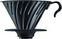 HARIO VDM-02-MB Coffee Dripper, Metal, Black, Small