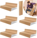 Geyoga 18 Pcs 1.58 x 2.83 ft Temporary Stair Protection Paper Roll Covering for Construction Renovation Stair Surface Protection Accessory (Wood Color)