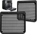 Air Fryer Cooking Tray for Instant Vortex Plus 10 Qt, 2 PCS Food Grade Nonstick Replacement Rack Parts Grill Pan Crisper Plate for Chefman Innsky CROWNFUL 10.6Qt Air Fryer Oven, Dishwasher Safe