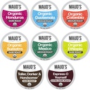 Maud's Organic Coffee Pods Variety Pack, 56 ct, 8 Assorted Flavors, Recyclable Single Serve Pods – 100% Arabica Coffee, Compatible with Keurig K Cups Maker