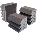 12 Pack Single Sanding Sponge Set - 80/100/120/180/220/320 Grit Sanding Blocks Assortment, Washable and Reusable