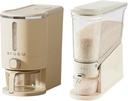 Rice Dispenser 10Lbs, Rice Dispenser, Rice Storage Container with Measuring Cup for Kitchen Pantry Household