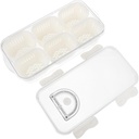 Zerodeko Fridge Clear Storage Box Stackable Food Container for Fruits Vegetables and Snacks Plastic Drain Box for Fresh Keeping and Organization