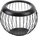 Coffee Pods Storage Basket, Metal Wire Coffee Pod Holder Large Capacity Rustic Versatile Compact for Coffee Bar Accessories (Black)