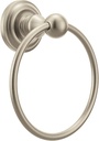 Moen Madison Collection Brushed Nickel 6-inch Bathroom Hand Towel Ring, Wall Mounted Towel Hanger, BP6986BN
